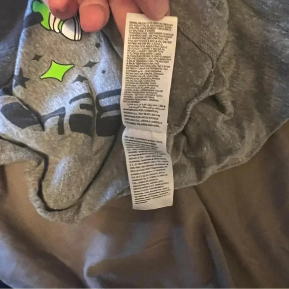 Boys Grey Old Navy Short Sleeve Graphic Tee Size XL UFO Aliens - Picture 6 of 6